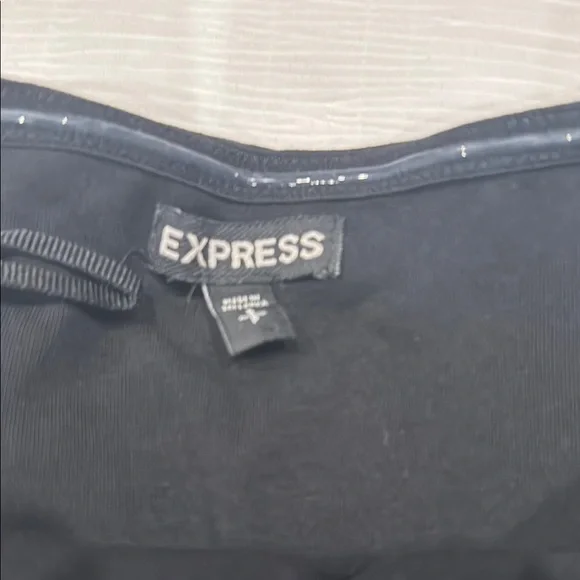 ❤️ Express -Black Strapless Peplum Top - Picture 3 of 5